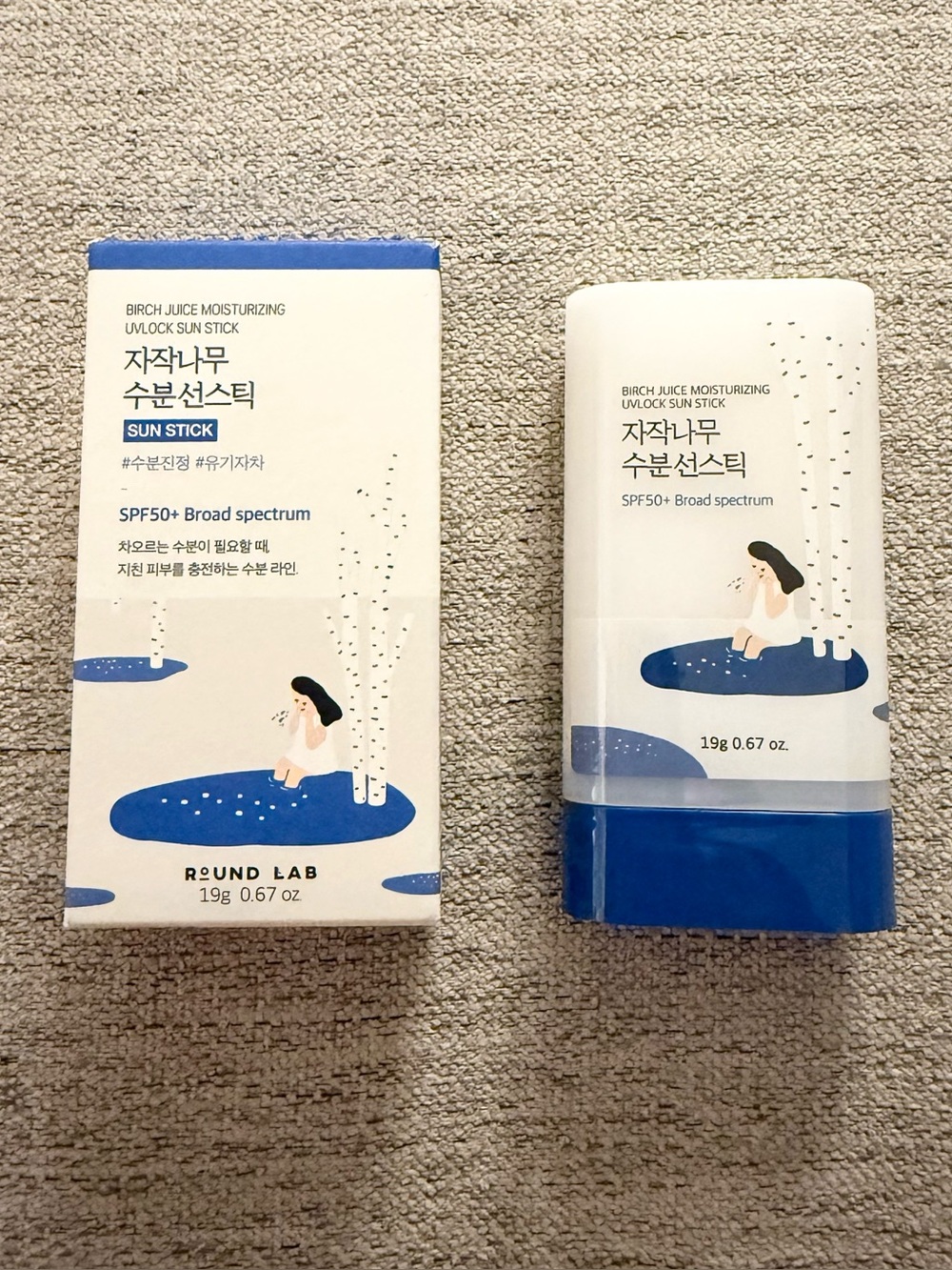 NEW Round Lab Birch Juice Moisturizing Sun Stick SPF 50+